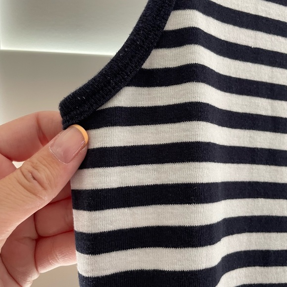 Sleeveless Stripped T-Shirt Dress - size: M - Picture 5 of 5